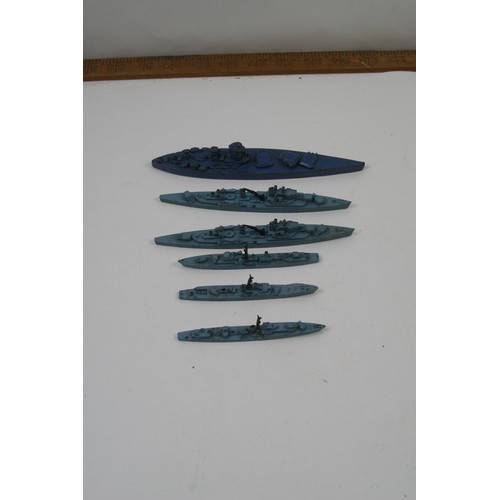 41 - Collection of Triang diecast Mink Battleships