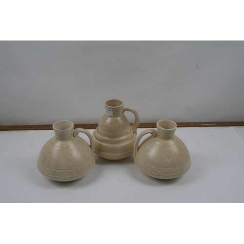 49 - Trio of Art Deco Crown Ducal Jugs
