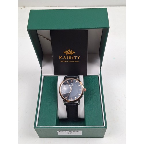 17 - Boxed Majesty watch in working order