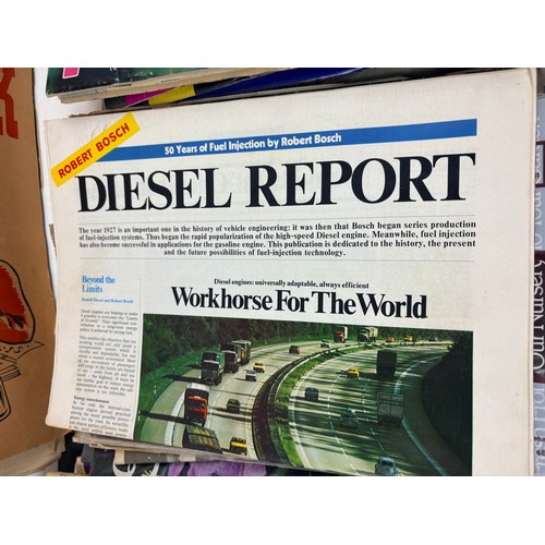 Collection of old magazines and newspapers