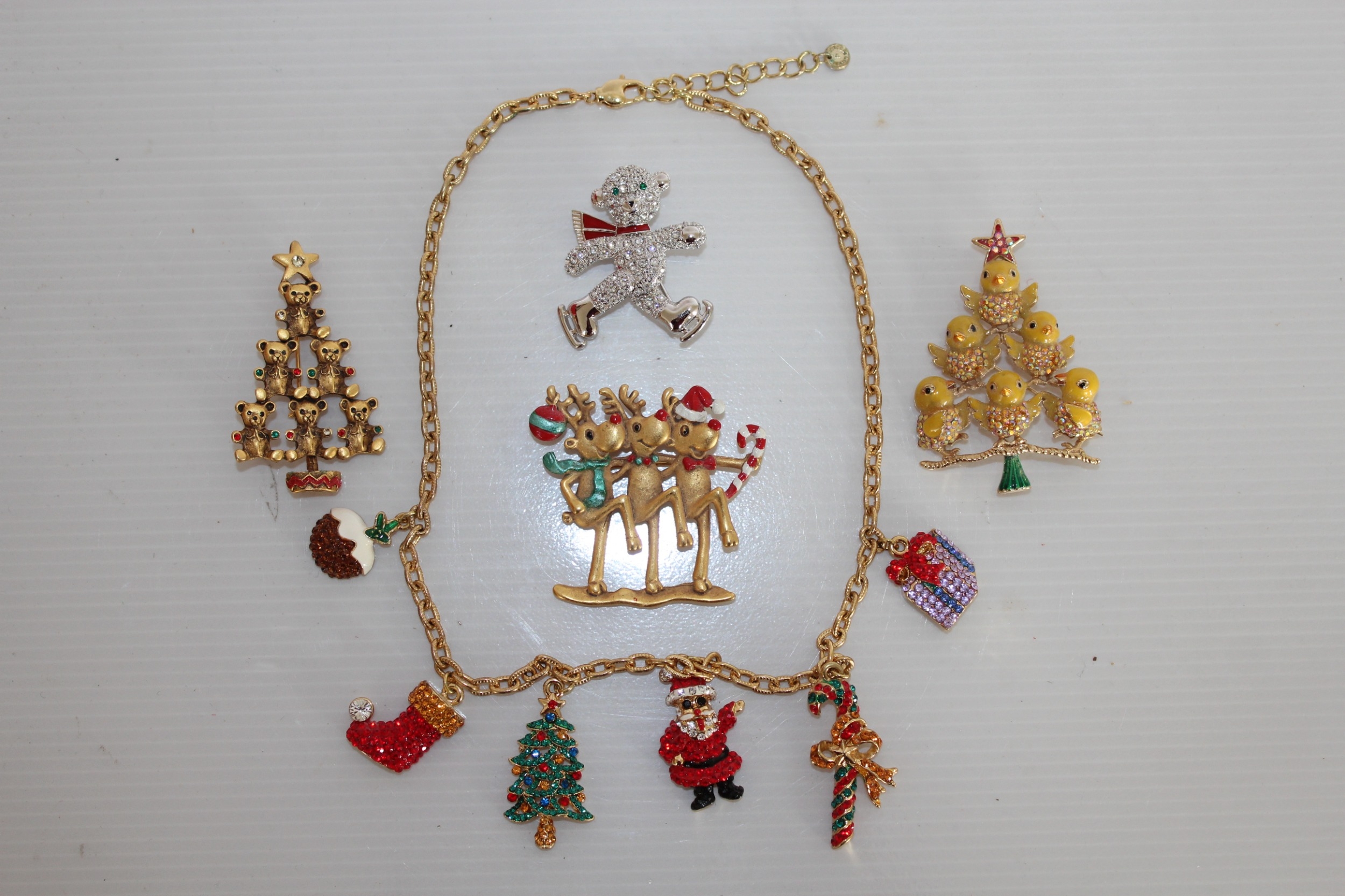 Collection of Butler & Wilson jewellery including Christmas brooches ...