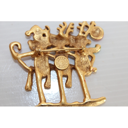 Collection of Butler & Wilson jewellery including Christmas brooches ...