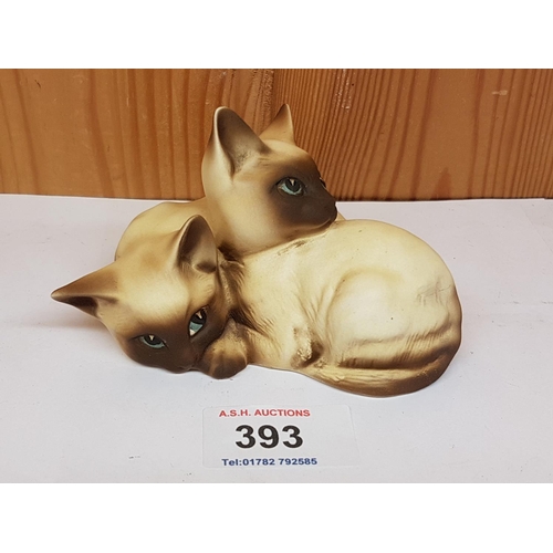 393 - ROYAL DOULTON MODEL OF TWO SIAMESE KITTENS DA 122 (Model No 1296) 1990/99 Designed By Miss Granoska