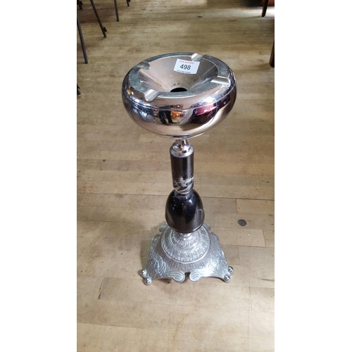 498 - ONYX PILLAR ASHTRAY STAND c1950's