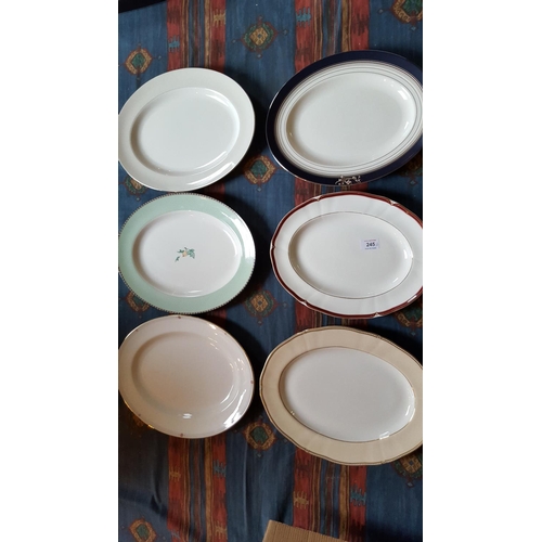 245 - WEDGWOOD Large Oval MEAT DISHES (6)