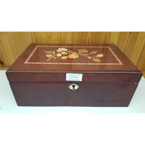 244 - INLAID JEWELLERY BOX