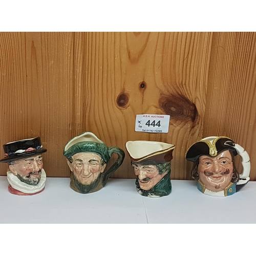 444 - ROYAL DOULTON Miniature CHARACTER JUGS (4) 