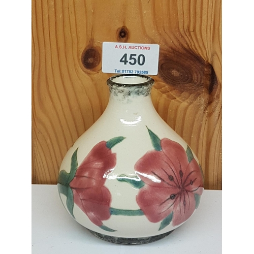 450 - COBRIDGE STONEWARE VASE Signed By Designer Emma Bossons