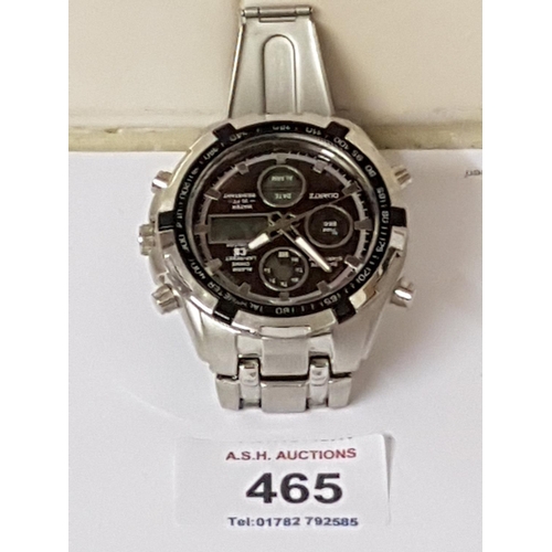 465 - CS COLLECTION GENTS CHRONOGRAPH WRISTWATCH