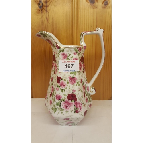 467 - ROSE PATTERNED JUG