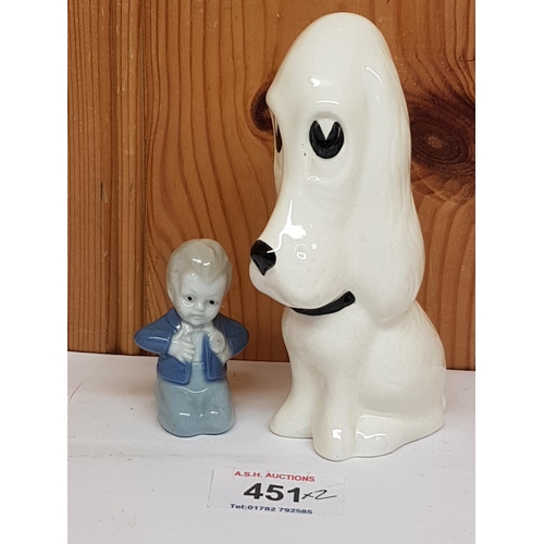 451 - SYLVAC DOG & BOY FIGURE