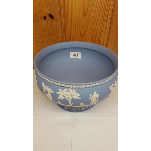 468 - WEDGWOOD Large BLUE JASPER WARE BOWL