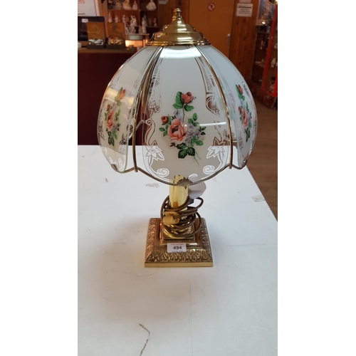 494 - BRASS TABLE LAMP