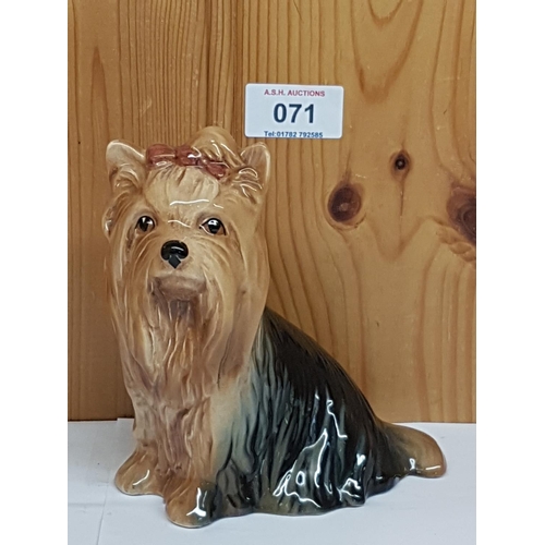 71 - SYLVAC MODEL OF A YORKSHIRE TERRIER Model No 5027