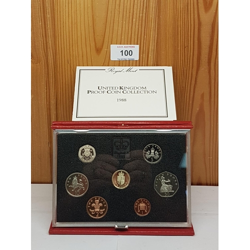 100 - ROYAL MINT PROOF COIN COLLECTION 1988