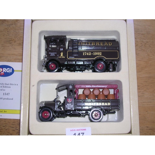 147 - CORGI DIE-CAST WHITBREAD LORRIES (2) Limited Edition (Original Box)