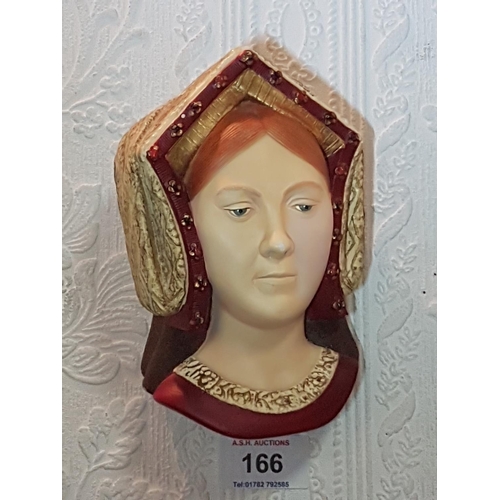 166 - BOSSON'S CHALKWARE WALL BUST 