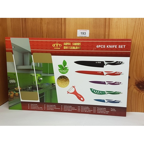 193 - ROYAL SWISS 6 Piece KNIFE SET