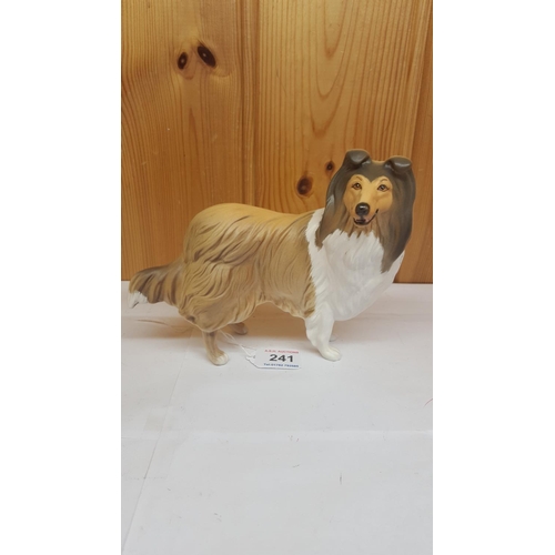 241 - ROYAL DOULTON 14.0cm MODEL OF A ROUGH COLLIE DOG Model No DA106 1990/96 Designed By Warren Platt