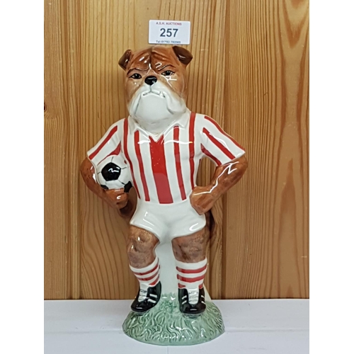 257 - KEVIN FRANCIS Large FIGURINE OF THE FOOTBALLER BULLDOG  Limited Edition 150 World-Wide This One Bein... 