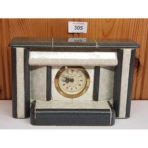 305 - FIRESIDE Sample CLOCK c1940s  (Rare)