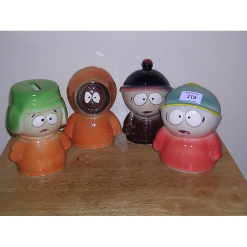 319 - SOUTH PARK MONEY BOXES (4)