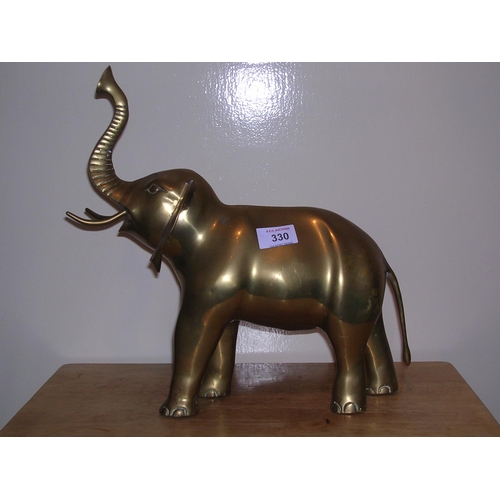 330 - BRASS Extra Large MODEL OF AN ELEPHANT