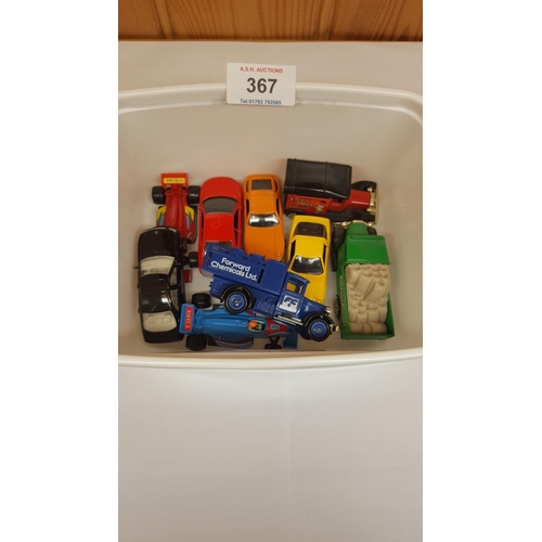 367 - TRAY CONTAINING A QTY OF DIE-CAST VEHICLES