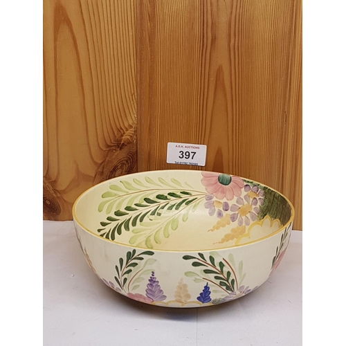 397 - HANCOCKS (Ivory Ware) ART DECO Handpainted BOWL c1940s