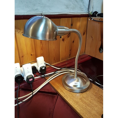 407 - IKEA CHROME ANGLEPOISE DESK LAMP