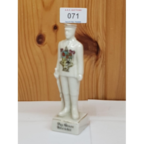 71 - WILLOW ART CRESTED WARE SOLDIER