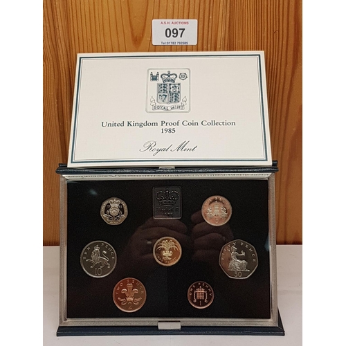 97 - ROYAL MINT PROOF COIN COLLECTION 1985