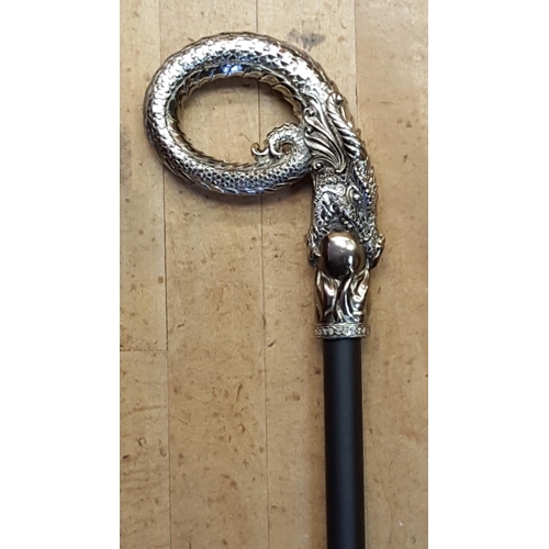 120B - DRAGON LOOP SWAGGERING CANE 98cm (801269018610) (As New, Original Box)