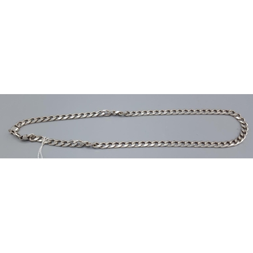 262 - SILVER (Hallmarked) HEAVY CHAIN