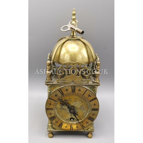 22 - SOLID BRASS LANTERN CLOCK (Early)