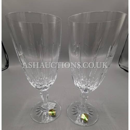 252 - WATERFORD CRYSTAL (Boxed Set Of Two)ICED BEVERAGE GLASSES IN THE OLIVER DESIGN