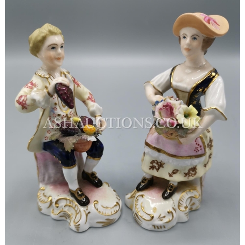 254 - ROYAL CROWN DERBY CHINA FIGURINES (2) 