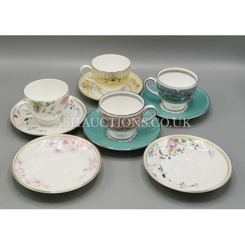 259 - WEDGWOOD CHINA CUPS (4) & SAUCERS (6)