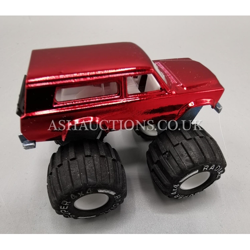 265A - DIE CAST BIG WHEEL TRUCK MAJORETTE RED No 2013-2016 (With Stickers) (Boxed)