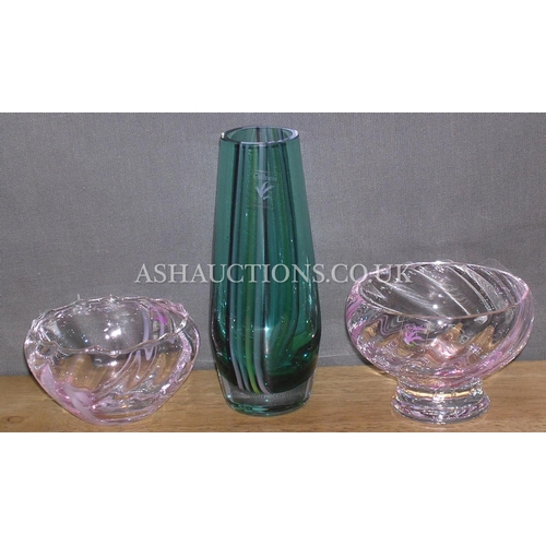 314 - ASSORTED GLASS ITEMS (3)