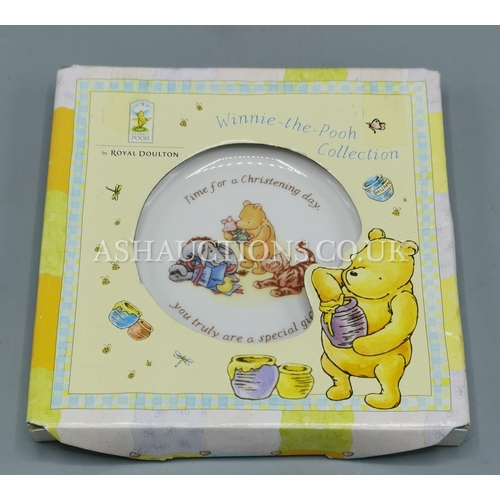 380 - ROYAL DOULTON CHINA WINNIE THE POOH CHRISTENING PLATE (Boxed)