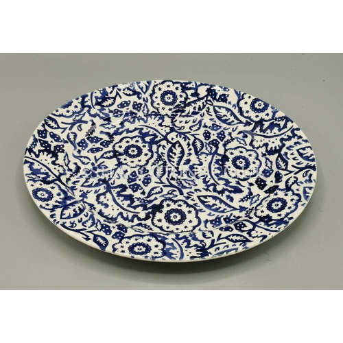 386 - EMMA BRIDGEWATER STRIPPLE SPONGEWARE MEAT PLATTER (Please Note This Lot Will NOT Be POSTED!!! ,Pick ... 