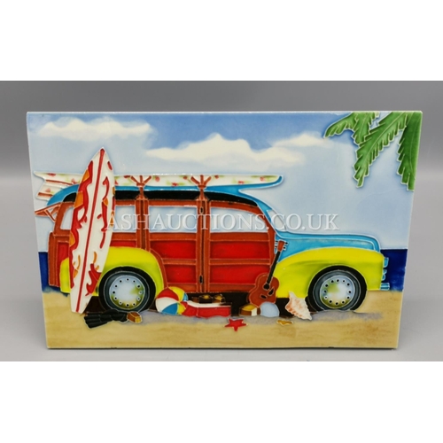 52 - TUBELINED SURFING STATION WAGON PLAQUE (Please Note This Lot Will NOT Be POSTED!!! ,Pick Up ONLY !!!... 