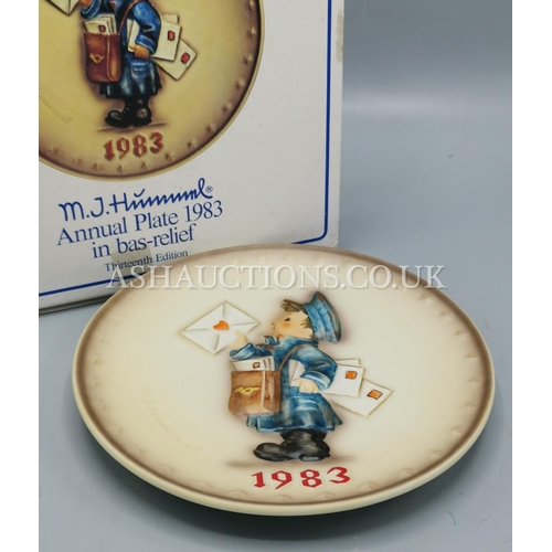 603 - MJ HUMMEL 1983 ANNUAL PLATE (Original Box)