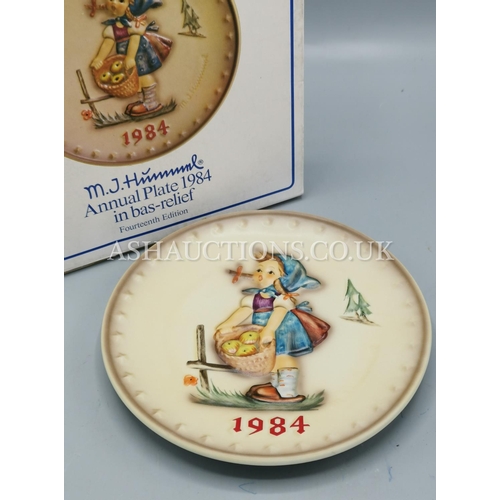 604 - MJ HUMMEL 1984 ANNUAL PLATE (Original Box)