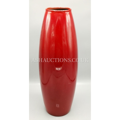 609 - AMANO Of GERMANY 50cm RED VASE (Please Note This Lot Will NOT Be POSTED!!! ,Pick Up ONLY !!!!!)