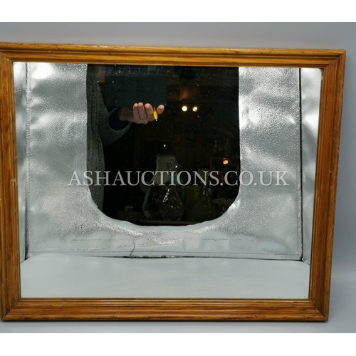 629 - WOODEN FRAMED MIRROR (Please Note This Lot Will NOT Be POSTED!!! ,Pick Up ONLY !!!!!)