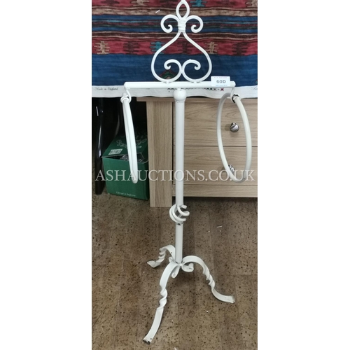 60D - FRENCH STYLE WROUGHT IRON TOWEL RAIL