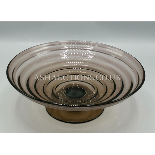 634 - GLASS PEDESTAL BOWL