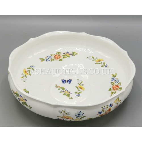 584 - AYNSLEY CHINA FRUIT BOWL IN THE COTTAGE GARDEN DESIGN